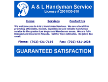 Tablet Screenshot of a-l-handyman.com